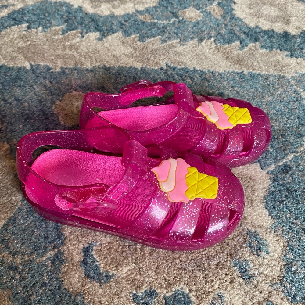 pink glitter ice cream jellies